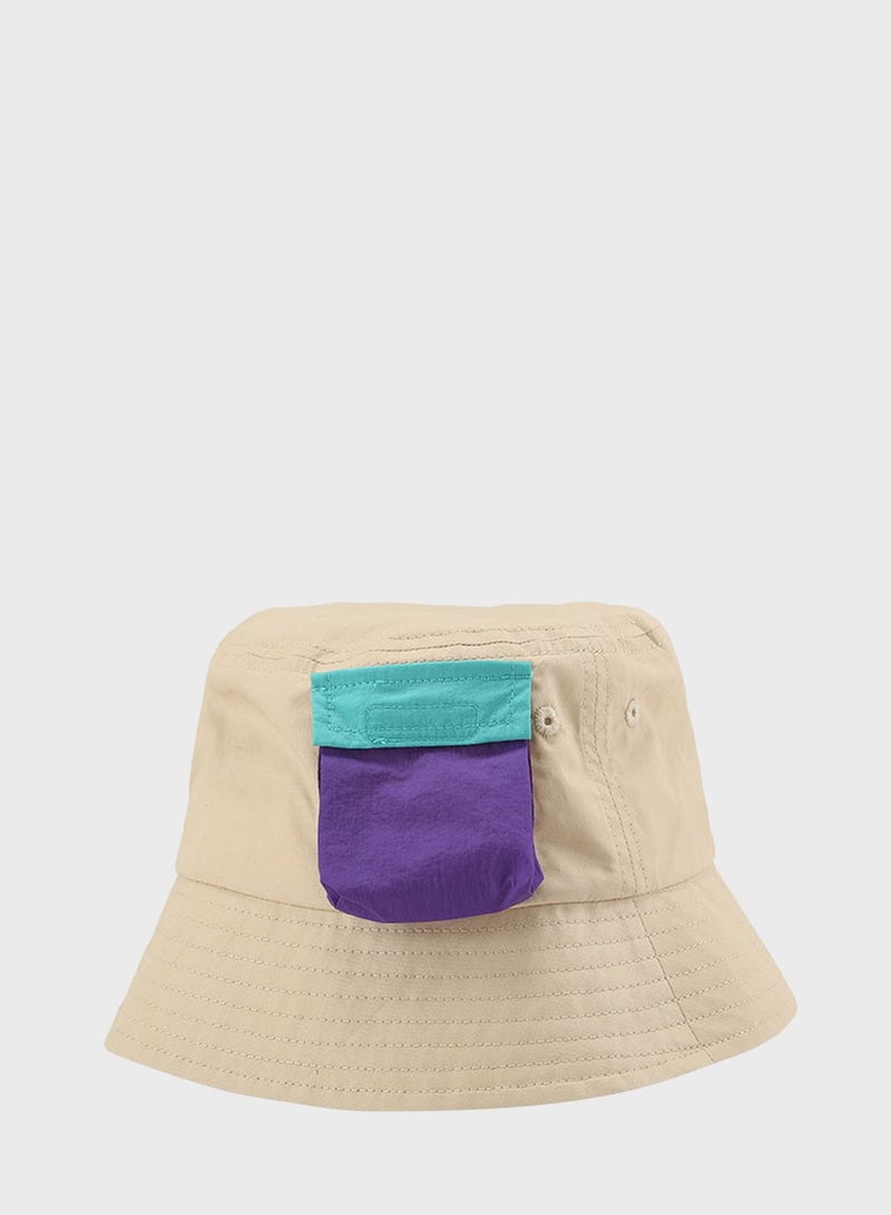 Balabala Kids Pocket Detail Bucket Hat  - Image 1