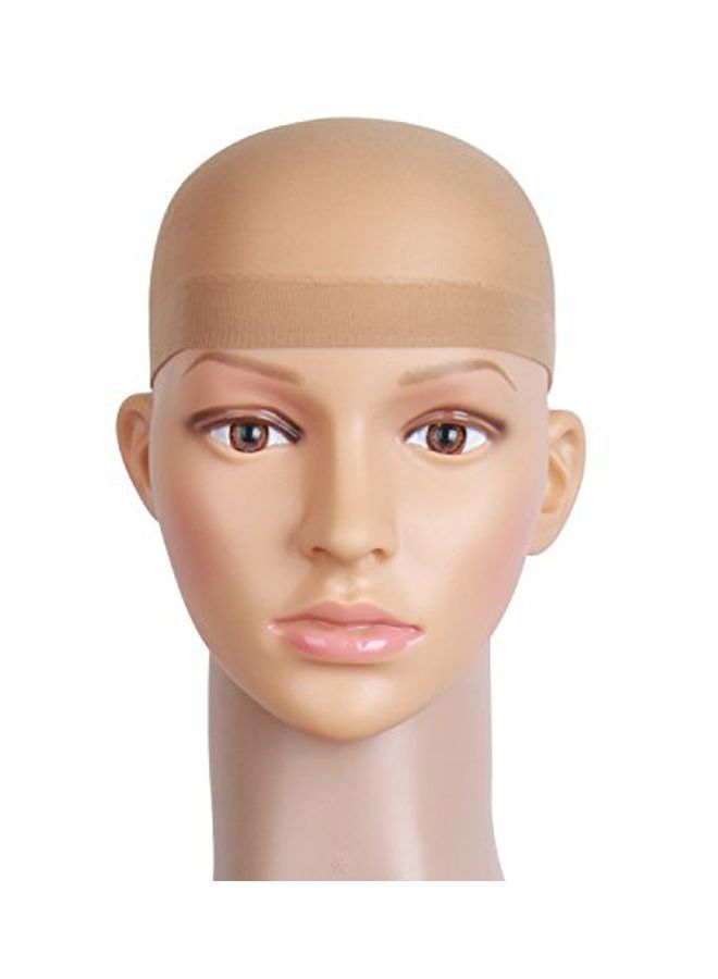 إسكدنيا طقم قبعة للشعر المستعار مكون من 3 قطع أسود / بيج One Size - Image 3