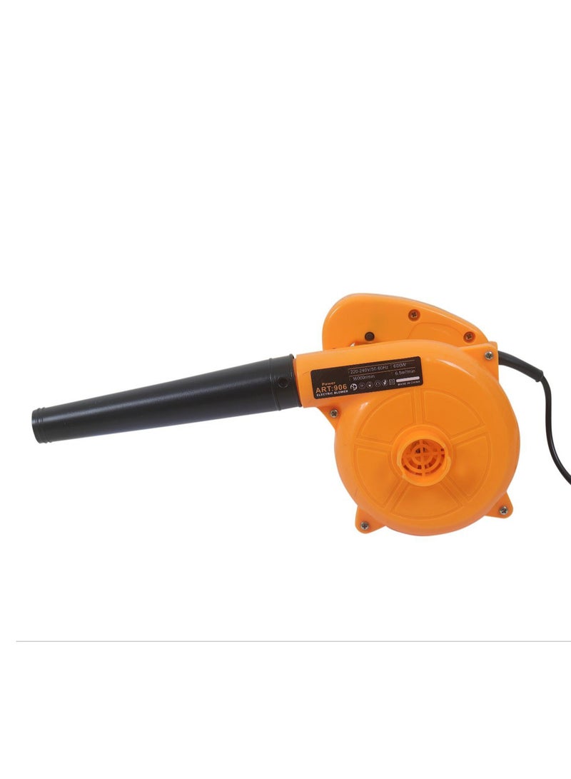 600W electric air blower with blowing and suction function, easy to operate, saves time and effort.