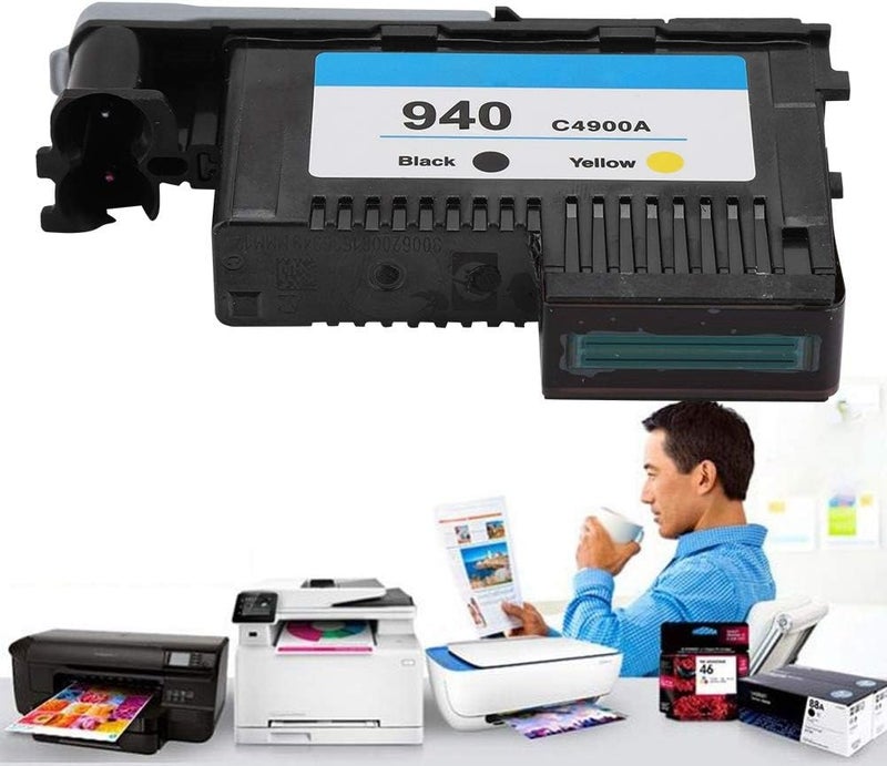 Multi-demand compliant quality Printheads for 940 C4900A C4901A for 8000 8500 Series, Print Head Smooth Printing No Paper Jam Printer Ink Printheads(Black/Yellow) Pre-stock well-packed goods Local & cross border ship compatible Global assorted color picks Regular scheduled transit Updated modern design Storage transit efficiency build Closed & open space compatible Advanced minimal build Bulk order available stock Upgraded quality Long term storage compatible Multiple design variants Various fittings All-scene compatible build General compatible design Globally popular elegant design Field tested quality All environment compatible Ready post purchase fulfill Market demand focused build Dust proof Trendy natural assorted colors Wide use compliant quality Longevity upgraded craftsmanship - Image 2
