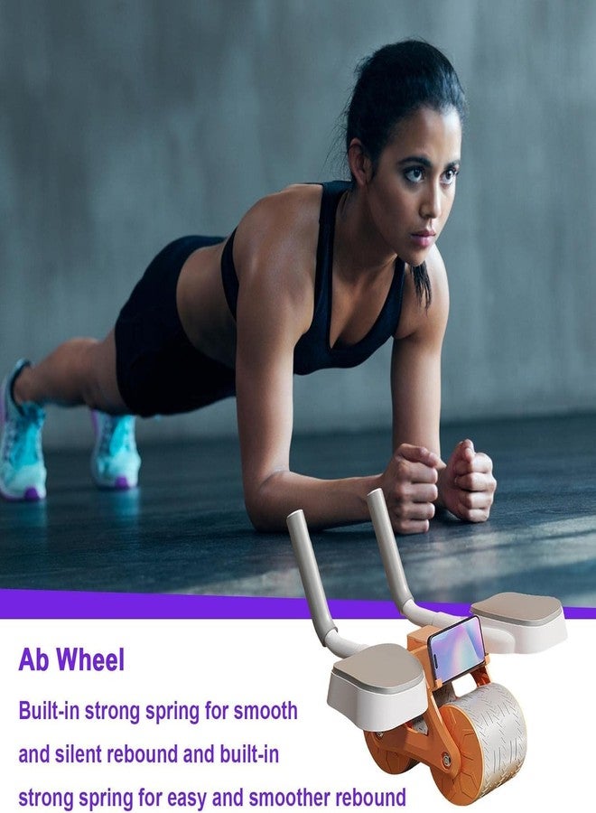 Calyrex Automatic Rebound Ab Abdominal Exercise Roller Wheel - Core Strength Trainer, 2 In 1 Ab Workout Equipment, Exercise Wheels, Mute Roller, Dual Wheel Design - Image 5