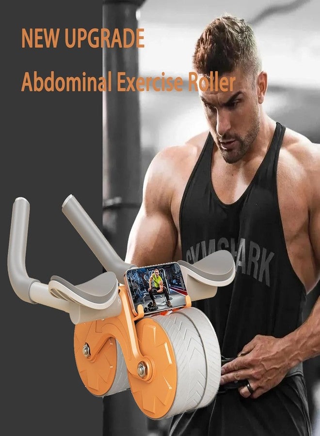 Calyrex Automatic Rebound Ab Abdominal Exercise Roller Wheel - Core Strength Trainer, 2 In 1 Ab Workout Equipment, Exercise Wheels, Mute Roller, Dual Wheel Design - Image 2