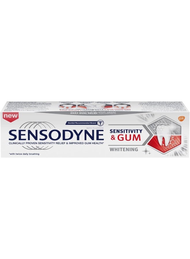 Sensodyne Sensitivity And Gum Whitening Toothpaste 75Ml - Image 1