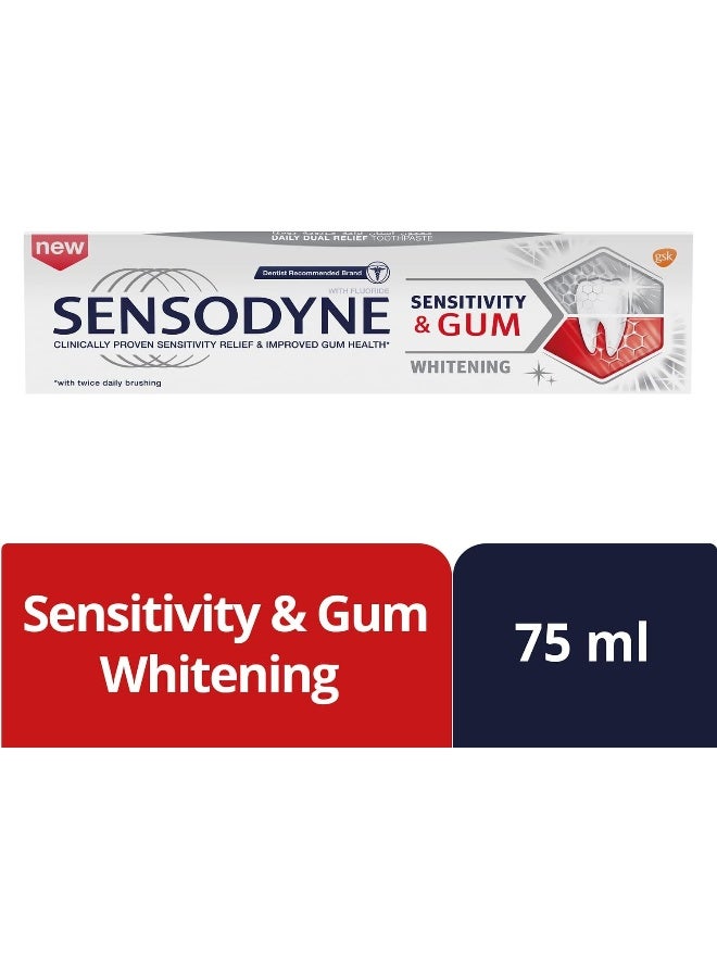 Sensodyne Sensitivity And Gum Whitening Toothpaste 75Ml - Image 2