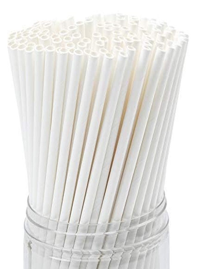 GRACE PAPER GLASS قشات ورقية من جريس، 8 مم، عبوة من 100 قشة ورقية قابلة للتحلل الحيوي | قشات شرب صديقة للبيئة، قابلة للتحلل، مستدامة، للاستخدام مرة واحدة | قشات بيضاء غير قابلة للثني للمشروبات الباردة والعصائر (8 مم) - Image 1