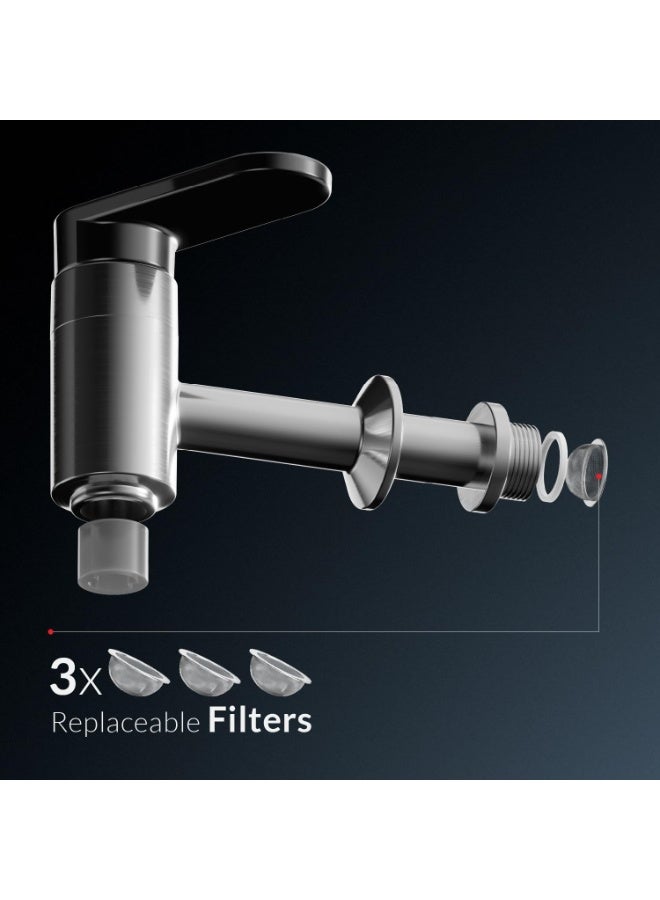 Feller Electric Glass Samovar Teamaker,German Schott Glass,3L Samovar+1L Teapot,2000W, Anti-Drip Valve+Water Flow Stabilizer, Digital Display - Image 2