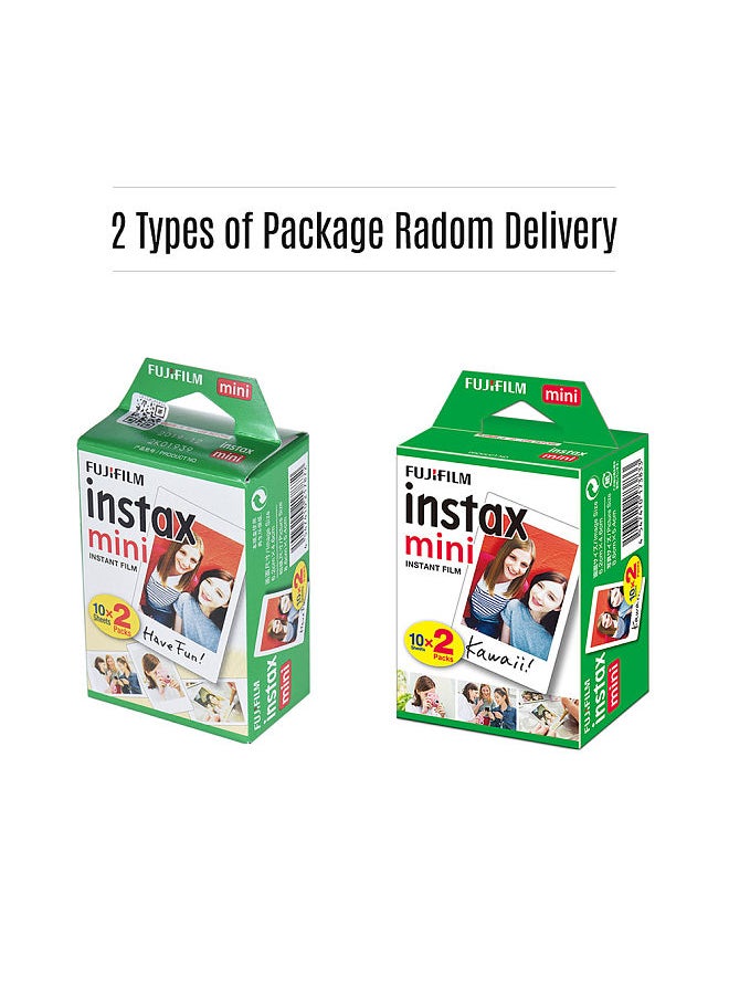 FUJIFILM Fujifilm Instax Mini 20 Sheets White Film Photo Paper Snapshot Album Instant Print for Fujifilm Instax Mini 7s/8/25/70/90/9/11  - Image 2