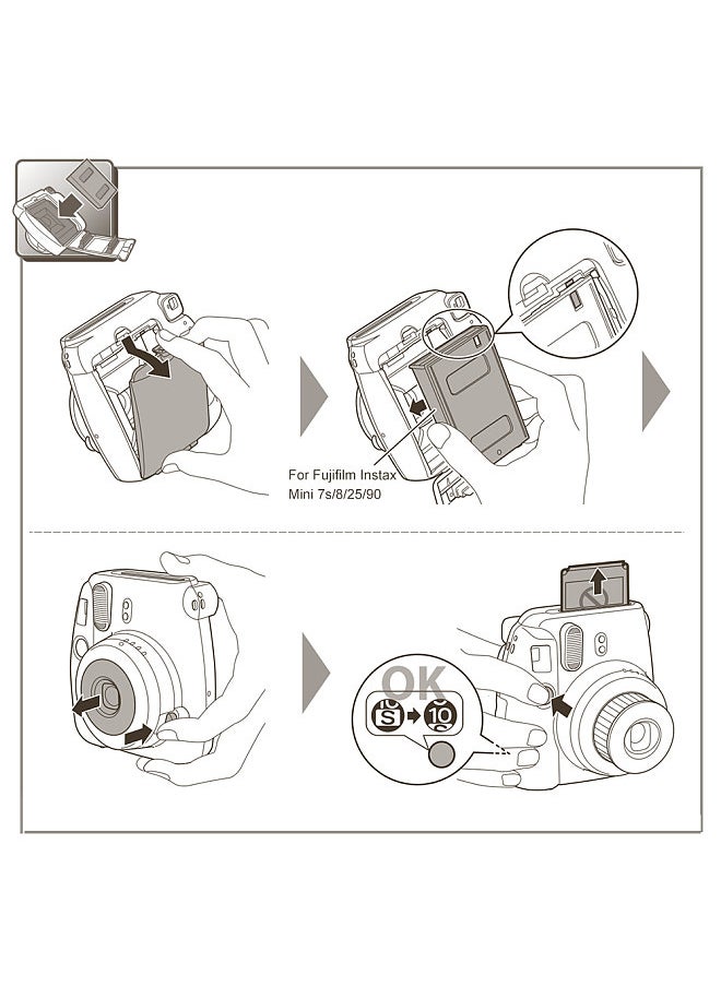 FUJIFILM Fujifilm Instax Mini 20 Sheets White Film Photo Paper Snapshot Album Instant Print for Fujifilm Instax Mini 7s/8/25/70/90/9/11  - Image 4