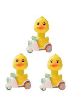 MUMS PLANET 3 in 1 Kids Toys Yellow Duck Toy Press type Motorcycle Toys  - Image 3