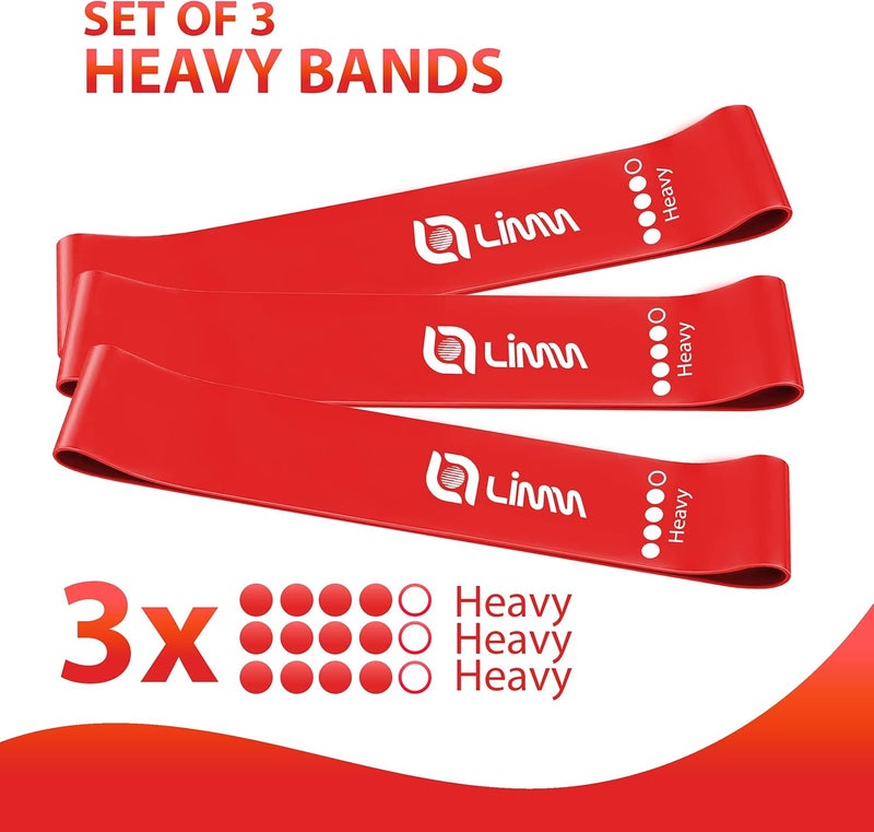 Limm Fittest Pro by Resistance Bands for Legs and Butt, Fabric Exercise Loop Bands Yoga, Pilates, Rehab, Fitness and Home Workout, Strength Bands for Booty - Image 2