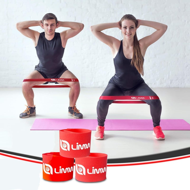 Limm Fittest Pro by Resistance Bands for Legs and Butt, Fabric Exercise Loop Bands Yoga, Pilates, Rehab, Fitness and Home Workout, Strength Bands for Booty - Image 3