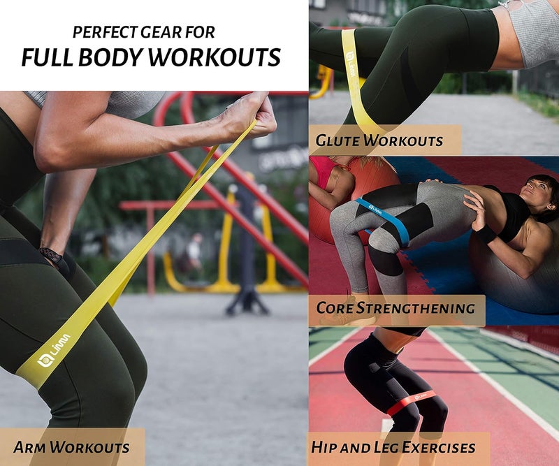Limm Fittest Pro by Resistance Bands for Legs and Butt, Fabric Exercise Loop Bands Yoga, Pilates, Rehab, Fitness and Home Workout, Strength Bands for Booty - Image 5