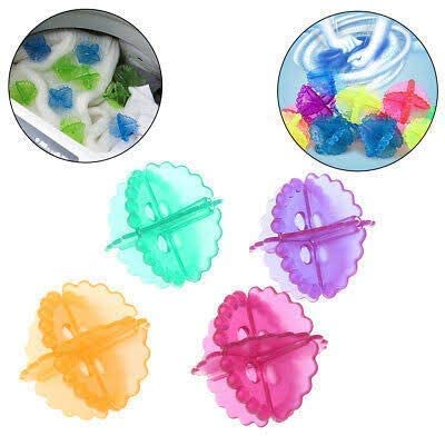OTIPORTER OTIPORTER 2 Pcs Washing Machine Hair Filter Cleaning Mesh Bag 4 Pcs Silicone Washing Machine Laundry Balls Dryer Laundry Ball Laundry Balls Washing Ball Tangle Free Cleaning Power Washer Balls - Image 2