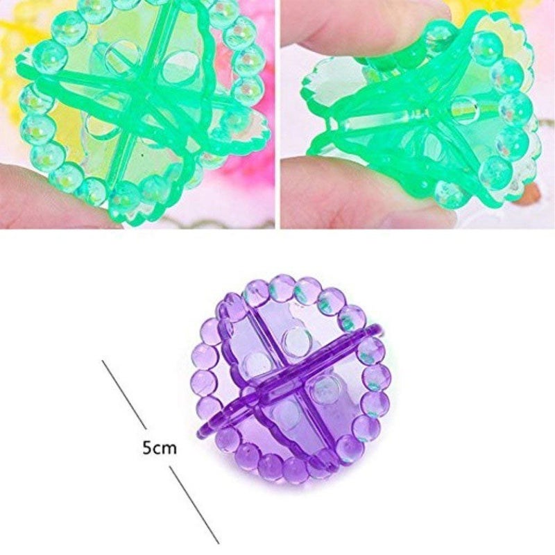 OTIPORTER OTIPORTER 2 Pcs Washing Machine Hair Filter Cleaning Mesh Bag 4 Pcs Silicone Washing Machine Laundry Balls Dryer Laundry Ball Laundry Balls Washing Ball Tangle Free Cleaning Power Washer Balls - Image 3