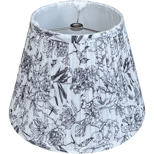 TooToo Star TOOTO STAR Small Pleated Lamp Shade 6x10x75inch Print Lamp Shade for Table Lamps Floor Lamps and Pendant Lamps Spider Fitter - Image 1