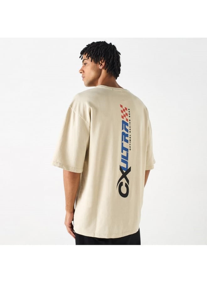 SP Characters Printed Crew Neck T-shirt with Short Sleeves  - Image 2
