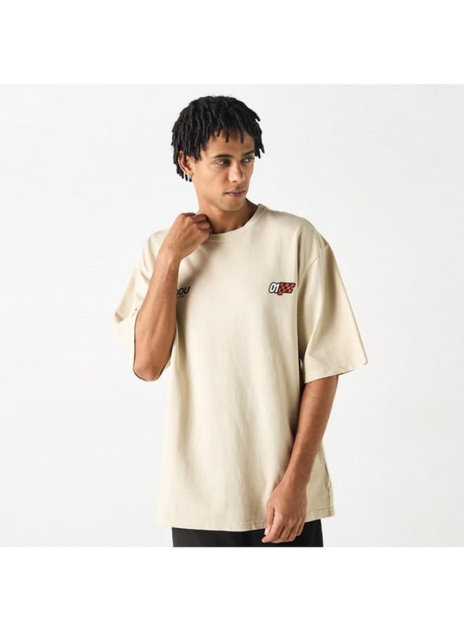 SP Characters Printed Crew Neck T-shirt with Short Sleeves  - Image 4