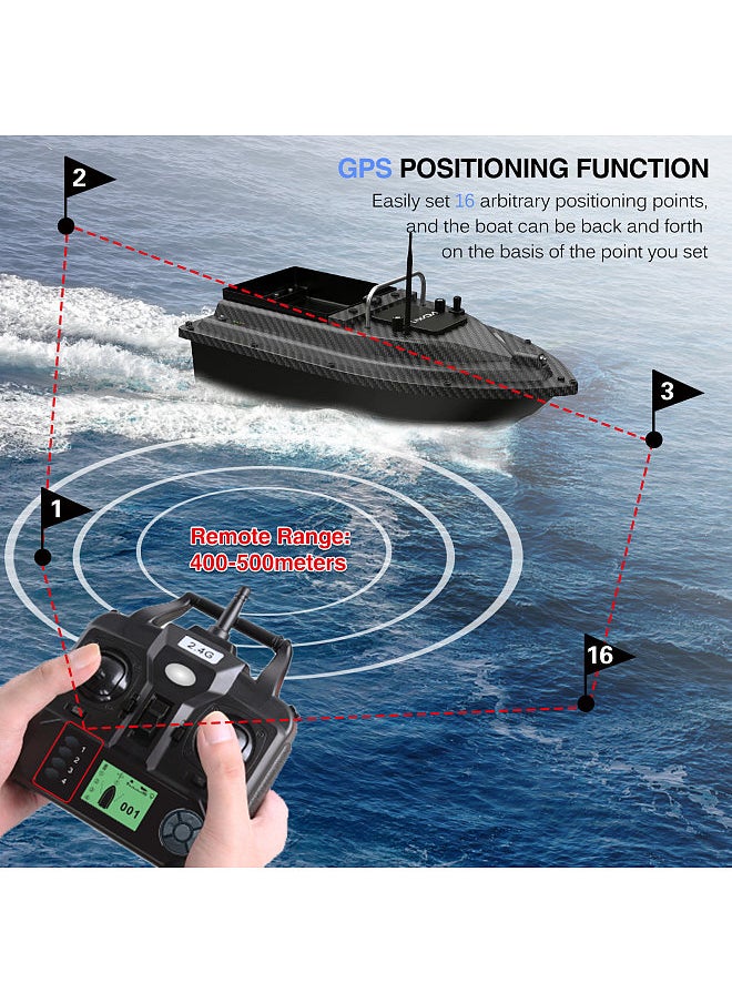 Generic GPS Fishing Bait Boat with Large Bait Container Automatic Bait Boat with 400-500M Remote Range  - Image 5