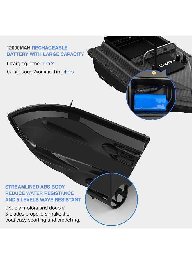 Generic GPS Fishing Bait Boat with Large Bait Container Automatic Bait Boat with 400-500M Remote Range  - Image 4