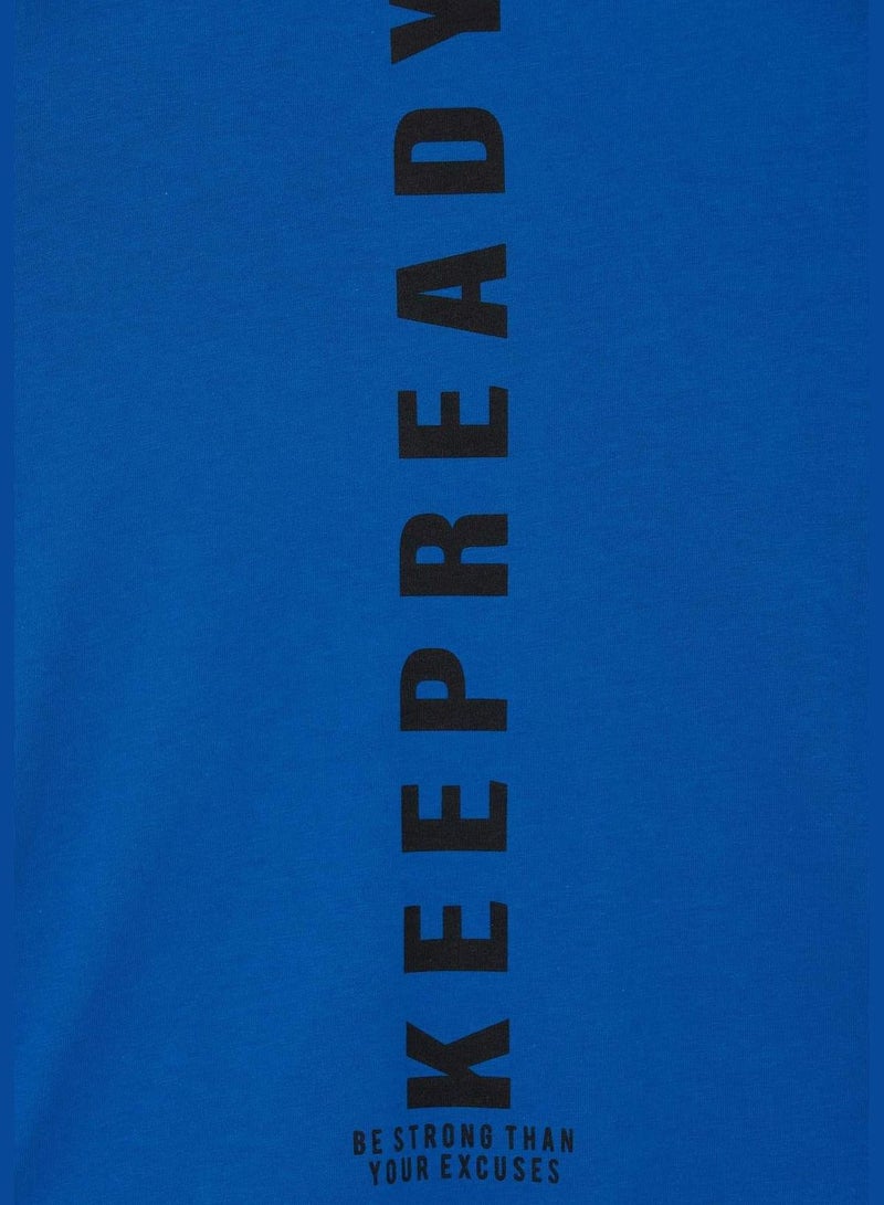 DeFacto Regular Fit Sleeveless Slogan Print Vest  - Image 5