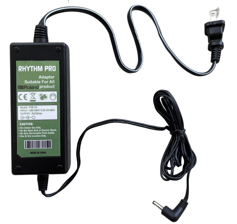 RHYTHM PRO محول طاقة بديل بوس/رولاند 9 فولت / 200 مللي أمبير محول تيار متردد PSA-230ES، PSA-230S، PSA-240 للدواليب المختارة (النماذج المذكورة أدناه) - Image 2