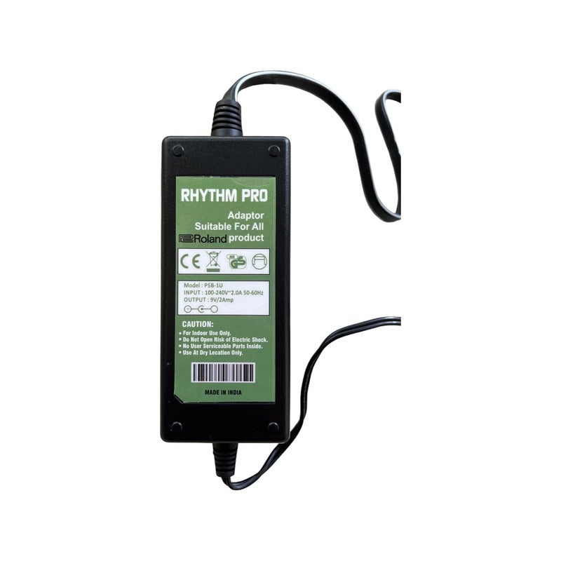 RHYTHM PRO محول طاقة بديل بوس/رولاند 9 فولت / 200 مللي أمبير محول تيار متردد PSA-230ES، PSA-230S، PSA-240 للدواليب المختارة (النماذج المذكورة أدناه) - Image 3