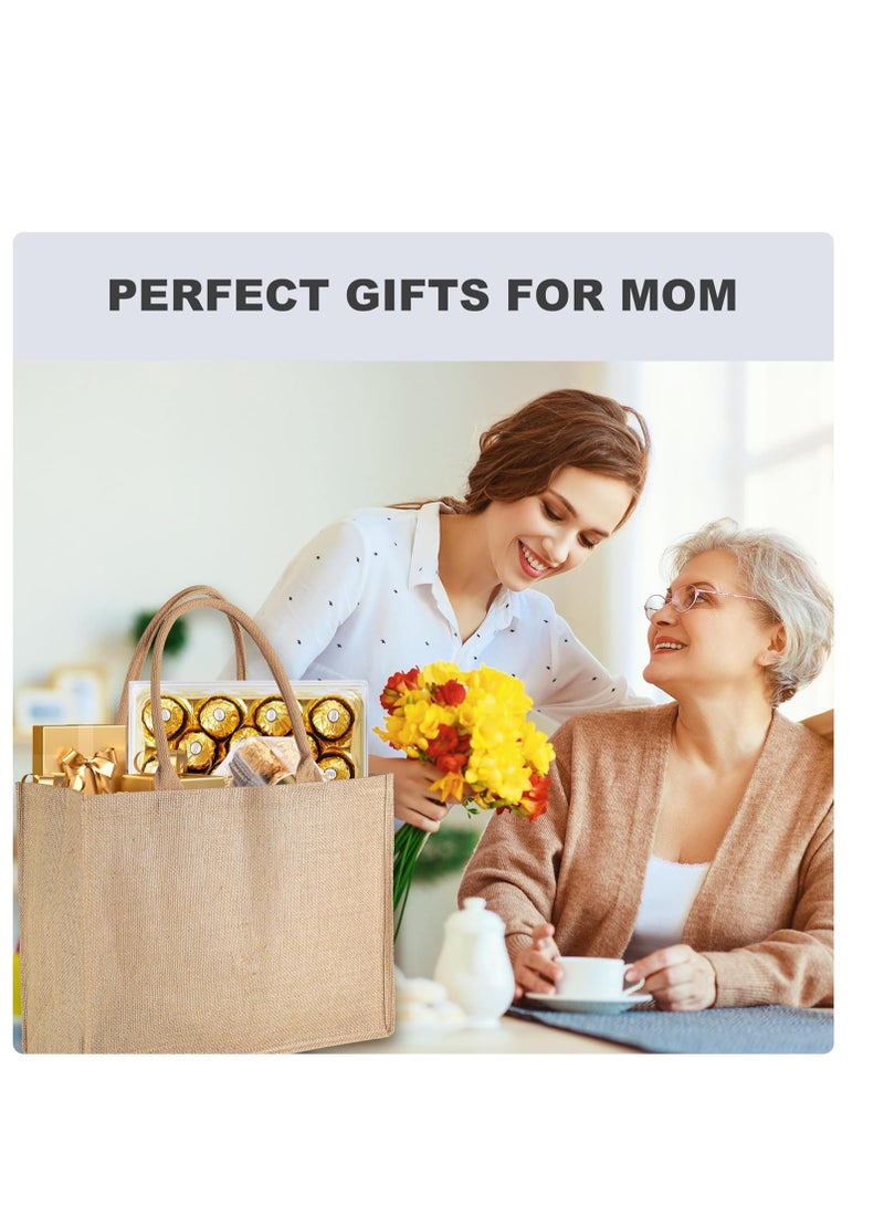 PRINTSHOP4ME Jute Tote Bags - Reusable, Eco-Friendly Jute Grocery and Shopping Bags - Perfect for Shopping, Groceries and Everyday Use - Reusable Shopping Tote Bags  - Image 5