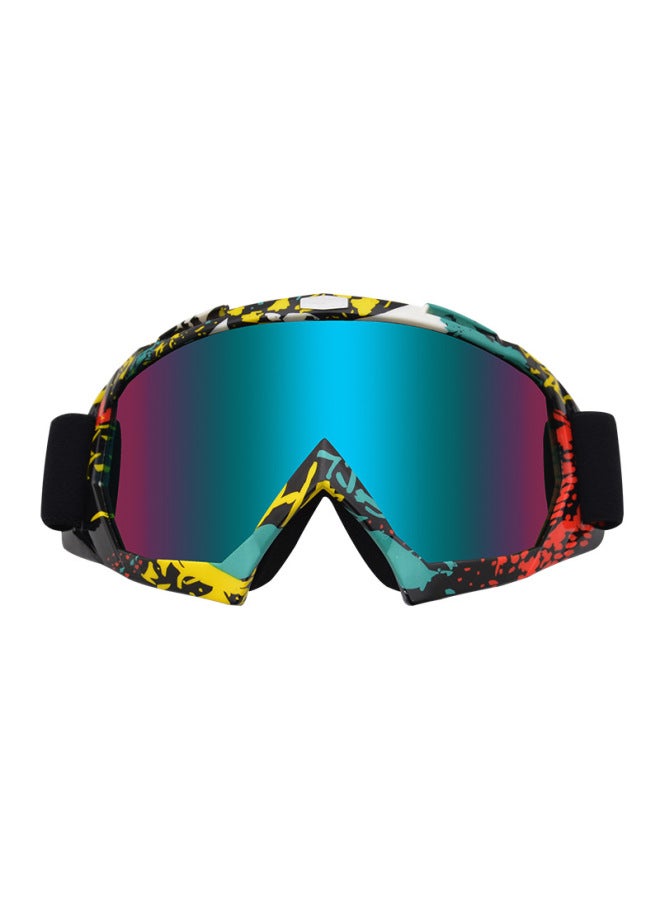 Yellow Red Spot Off-road Motorcycle Goggles Motorcycle Helmet Goggles Windproof Goggles Knight Racing Glasses Ski Goggles