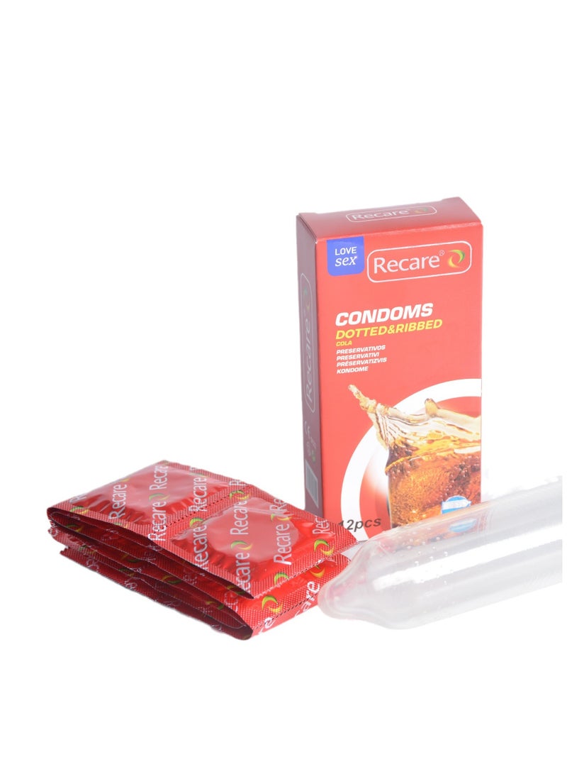 Recare Colorful Fruit Flavored Condoms (12 Count)  - Image 2