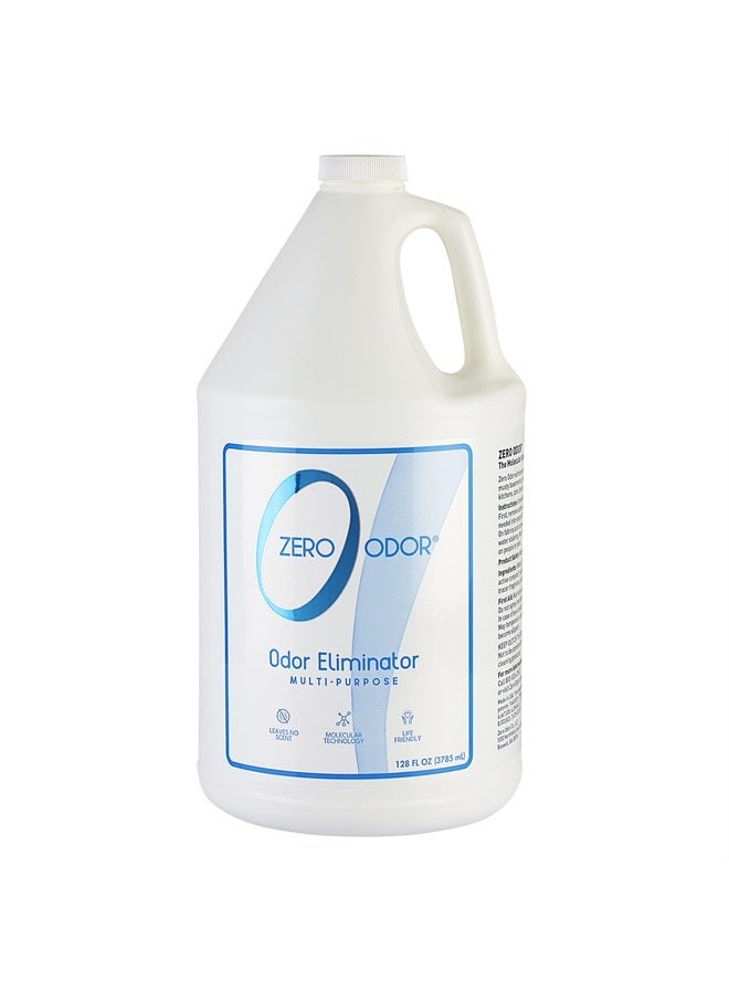 Zero Odor – Multi-Purpose Odor Eliminator - Eliminate Air & Surface Odor – Patented Technology Best for Bathroom, Kitchen, Fabrics, Closet- Smell Great Again, 128oz Refill - Image 1