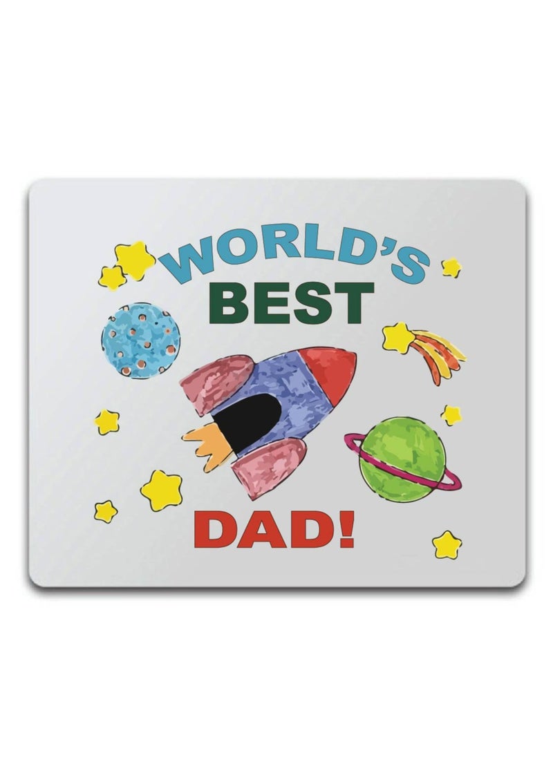 PRINTSHOP4ME Father's Day Mouse Pad - Father's Day Mouse Pad with Shortcut Reference Guide for Mac OS, Windows - Father's Day Design Printed Mouse Pad for PC, Laptop, Gaming - Gift for Father's Day  - Image 1