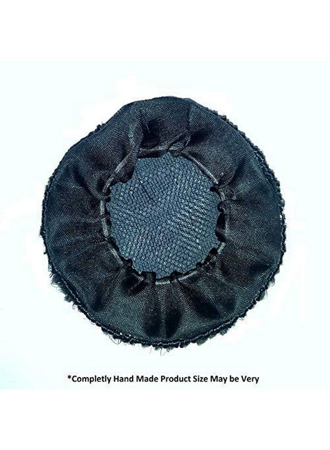 LUSH LOCKS -Black Synthetic Hair Hair Donut Bun For Women  - Image 3