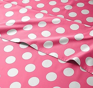 CGK Unlimited CGK Unlimited Polka Dot Sheet Set, Kids Sheets, Queen Size Kids Sheets, Toddler Sheets, Toddlers Sheets for Queen Beds, - Image 1