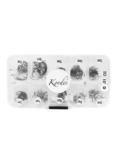 Kordes Kordes D Curl Premade Fans Lash Extensions Mix Size 8mm-17mm - Promade Volume Eyelash Extensions D Curl (5D) 