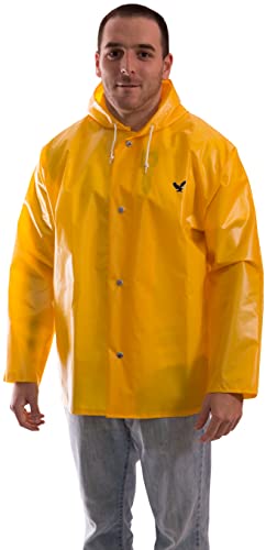 Tingley Iron Eagle J22107 Waterproof Hooded Jacket With Attached Hood, Extra-Large, Gold - Image 3