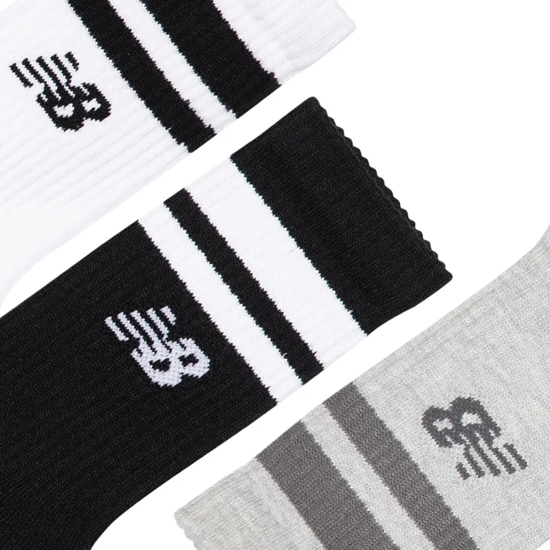 New Balance NB White Unisex Active Premium Stripe Crew Socks 3 Pack  | Best Price UAE