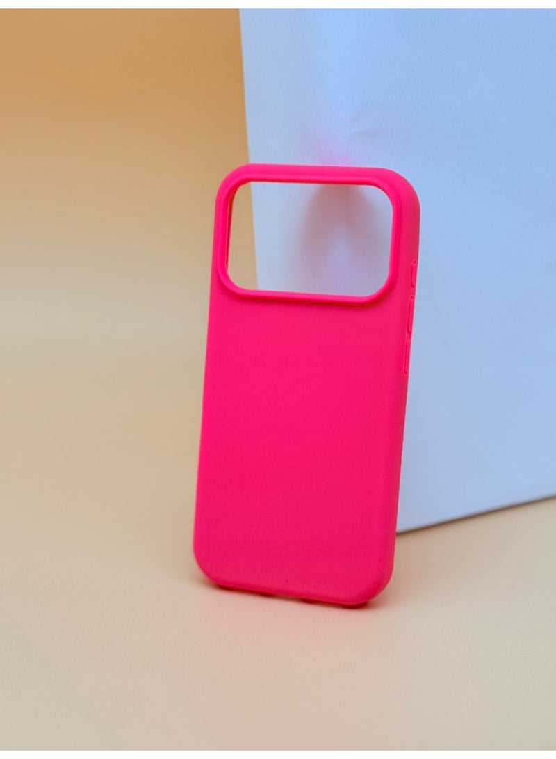 Cat - Cot غطاء سيليكون لآيفون 17 برو - وردي - Image 1