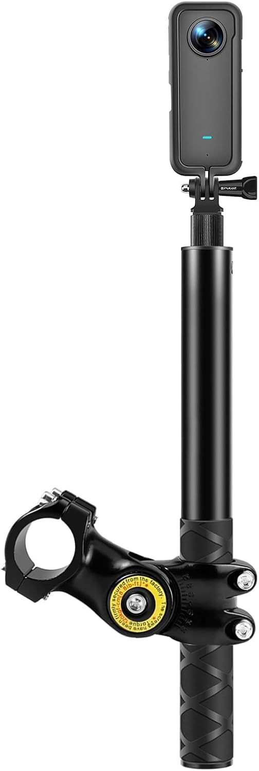 SHOPEE 44inch Motorcycle Bike Camera Bracket Leg Guard Handlebar Mount Selfie Stick Monopod Pole for Insta360 ONE X3/X2, ACE PRO, Hero 13/12/11/10 & Other Cameras/Stable Shooting for Action Cameras - Image 1