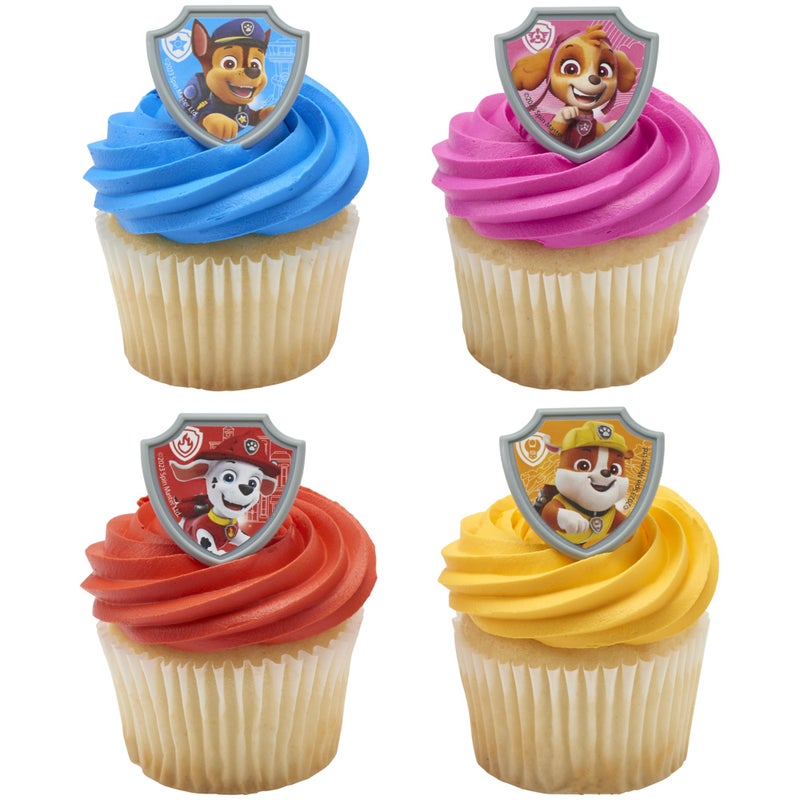 DecoPac Paw Patrol Reporting For Duty Rings, Cupcake Decorations Featuring Chase, Marshall, Skye, And Rubble - 24 Pack - Image 5