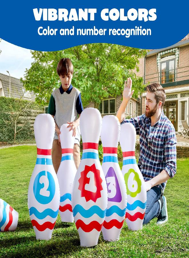JOYIN Giant Inflatable Bowling Set for Kids and Adults, Christmas Birthday Party Games, Kids Education Motor Skills Toys - Image 3