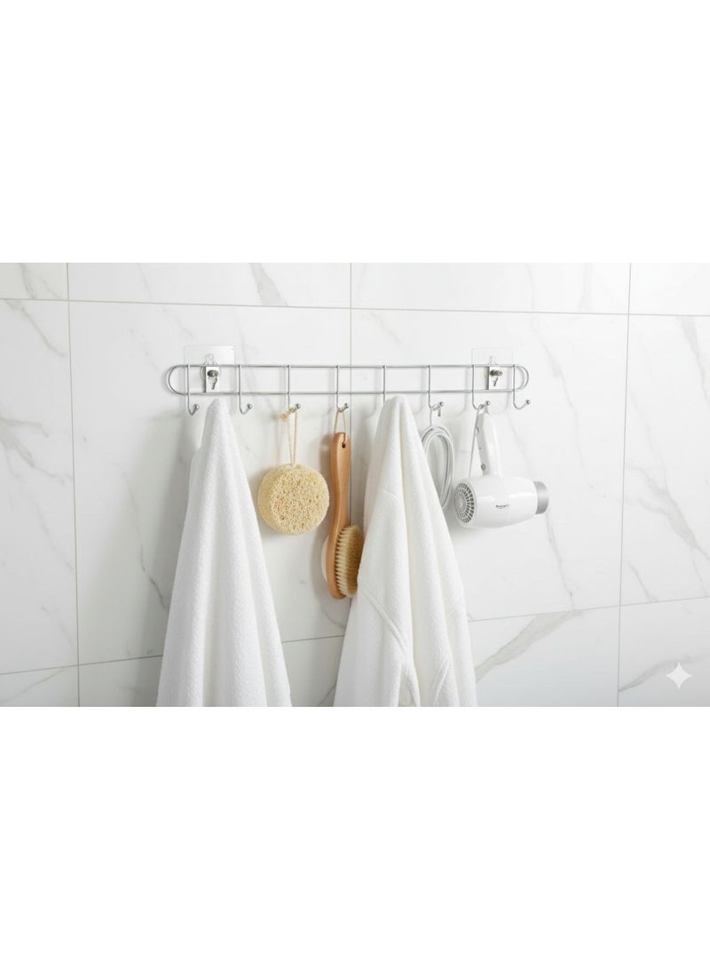 (2 PCS) Multi prepose Hanger for Kitchen, Door and Bathroom with doble face to fix it - Image 2