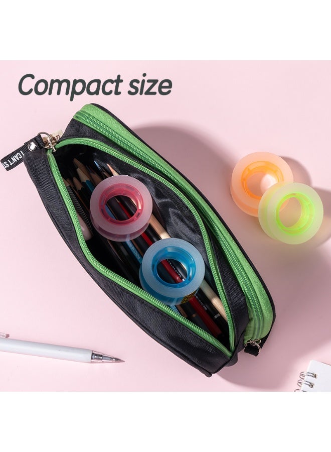 Deli EA689 Color Core Office Tape – 18mm x 30y, 38μm, Transparent, Hand-Tearable, Easy to Use, Colorful Glue Core(8pcs/Roll) - Image 5