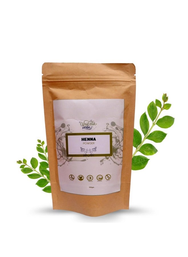 Vriksha Veda Henna Powder | 100% Natural Rajasthani Henna (Mehandi Powder) | Natural Hair Dye (100) - Image 1