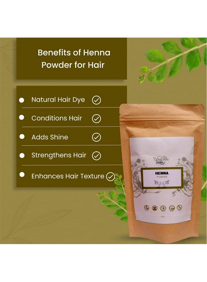 Vriksha Veda Henna Powder | 100% Natural Rajasthani Henna (Mehandi Powder) | Natural Hair Dye (100) - Image 4