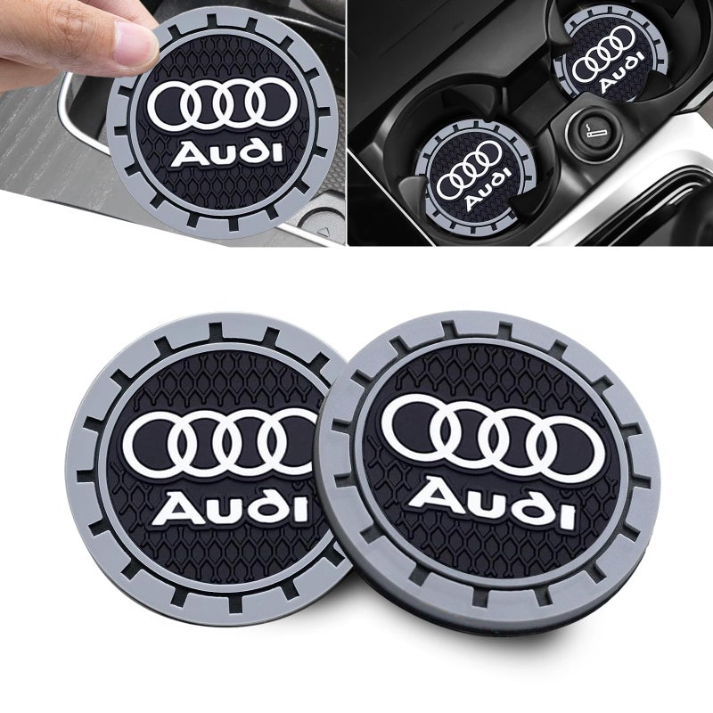 TACOMA Car Cup Holder Coaster for Audi Recessed Silicone Cupholder Coaster Interior Accessories 275IN 2Pack - Image 3