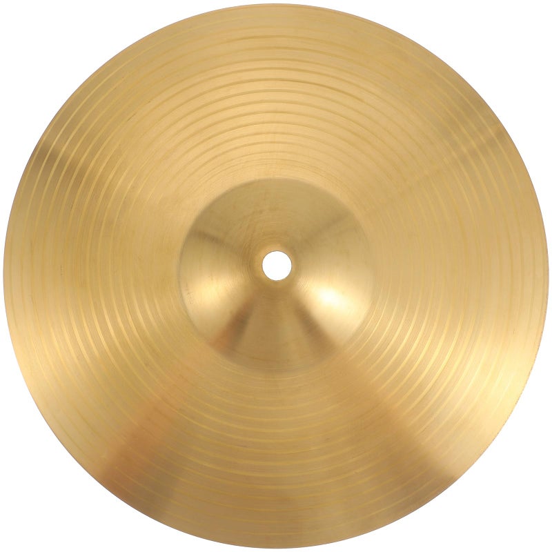 Veemoon 10 Inch Brass Cymbal Replacement, Splash Cymbal for Drum Set Crash Cymbals Ride Drum Instrument Percussion Accessories Drum Kit for Beginner Player Percussion Practice & Students (Golden) - Image 1
