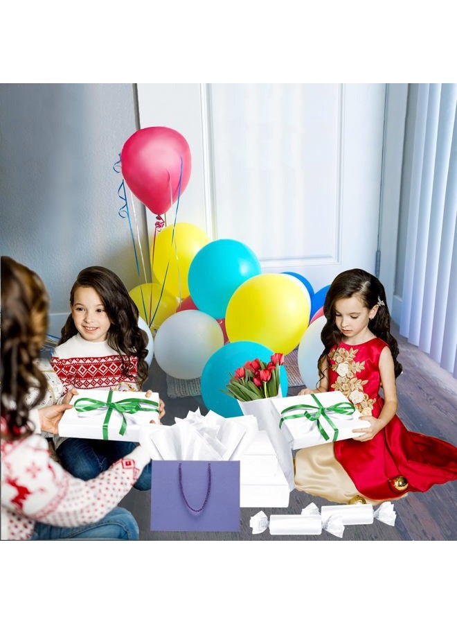 HomeoPet 100 Sheets White Tissue Paper Artdly 14 x 20 Inches Recyclable White Wrapping Paper Bulk for Weddings Birthday DIY Project Festival Wrapping Crafts Decor - Image 3