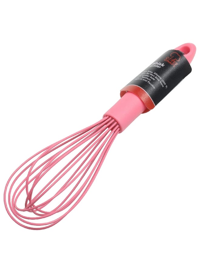 Chef Craft Premium Silicone Stain Resistant Wire Whisk Pink 10.5inch 13772 - Image 2