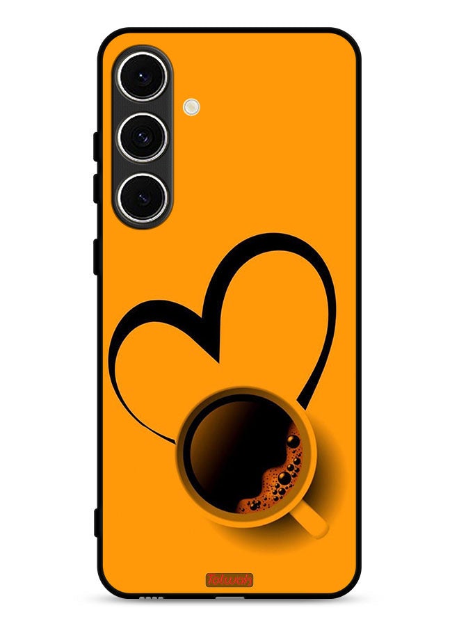 Tolwak Samsung Galaxy M56 5G Protective Case Cover Coffee Cup Art - Image 1