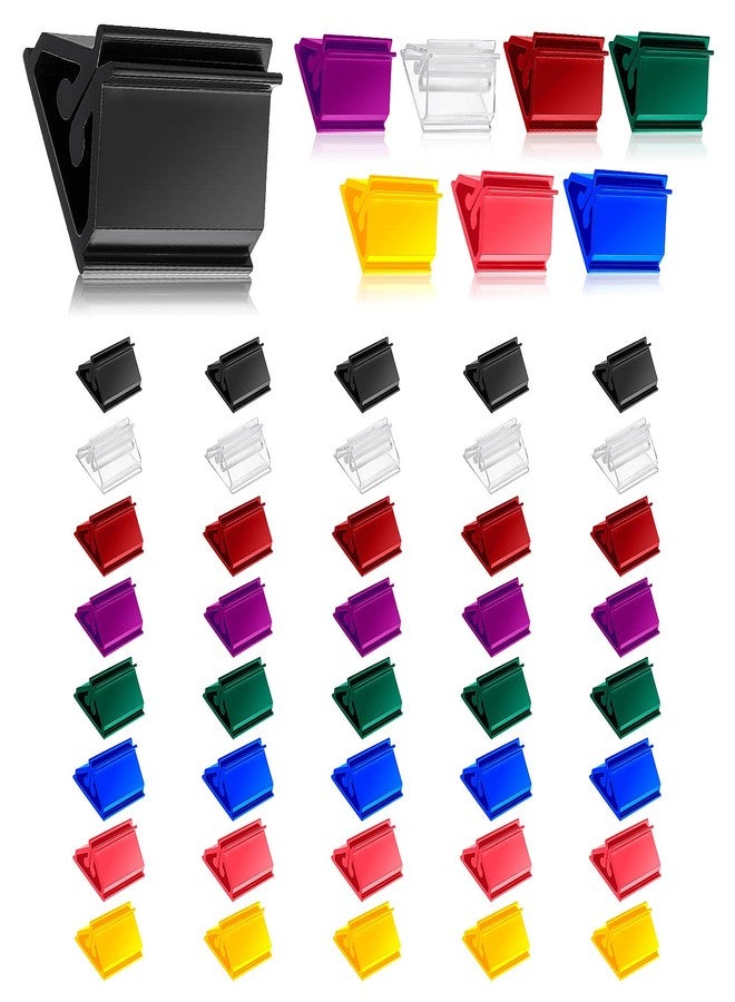 Aster 48 PCS Plastic Game Card Stands Multi-Color Game Card Holder Playing Card Holders Board Game Pieces Stands for Board Game Markers Party Favor - Image 4